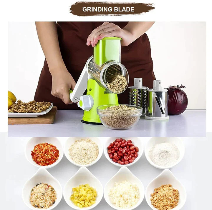 3-in-1 Rotary Drum Grater Kaddu Kash - Best Quality [FREE DELIVERY]